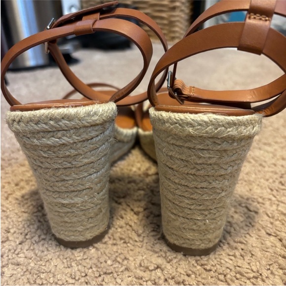 A New Day Cognac strapping espadrille sandals sz. 7 - Picture 4 of 6